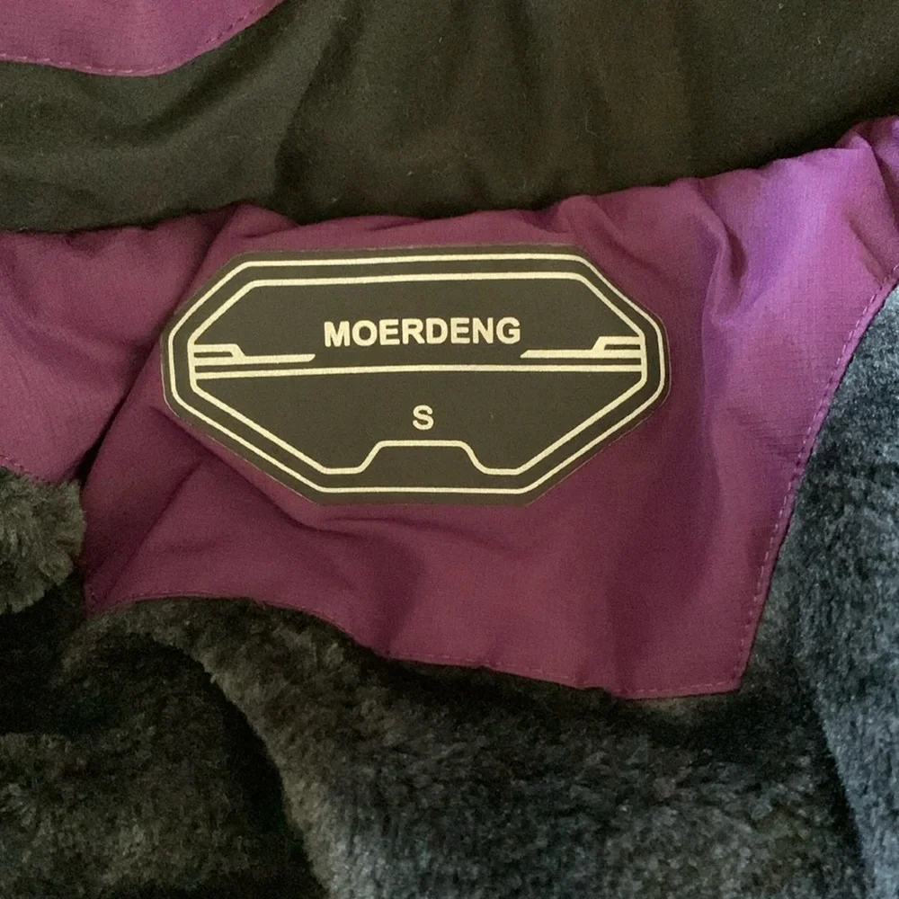 Women's Moerdeng Purple water proof Insulated Hooded Winter Parka - Picture 9 of 10